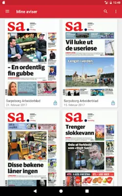 Sarpsborg Arbeiderblad eAvis android App screenshot 0