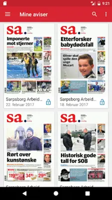 Sarpsborg Arbeiderblad eAvis android App screenshot 9