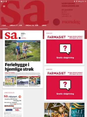 Sarpsborg Arbeiderblad eAvis android App screenshot 8